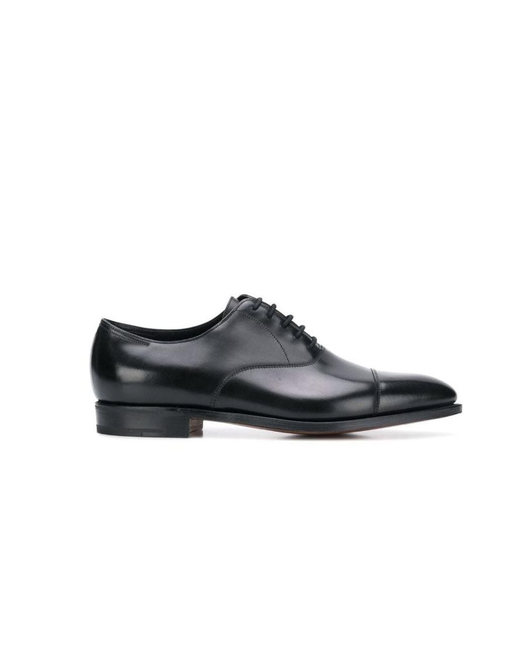 John Lobb Black Lace-Up Oxford Shoes for men