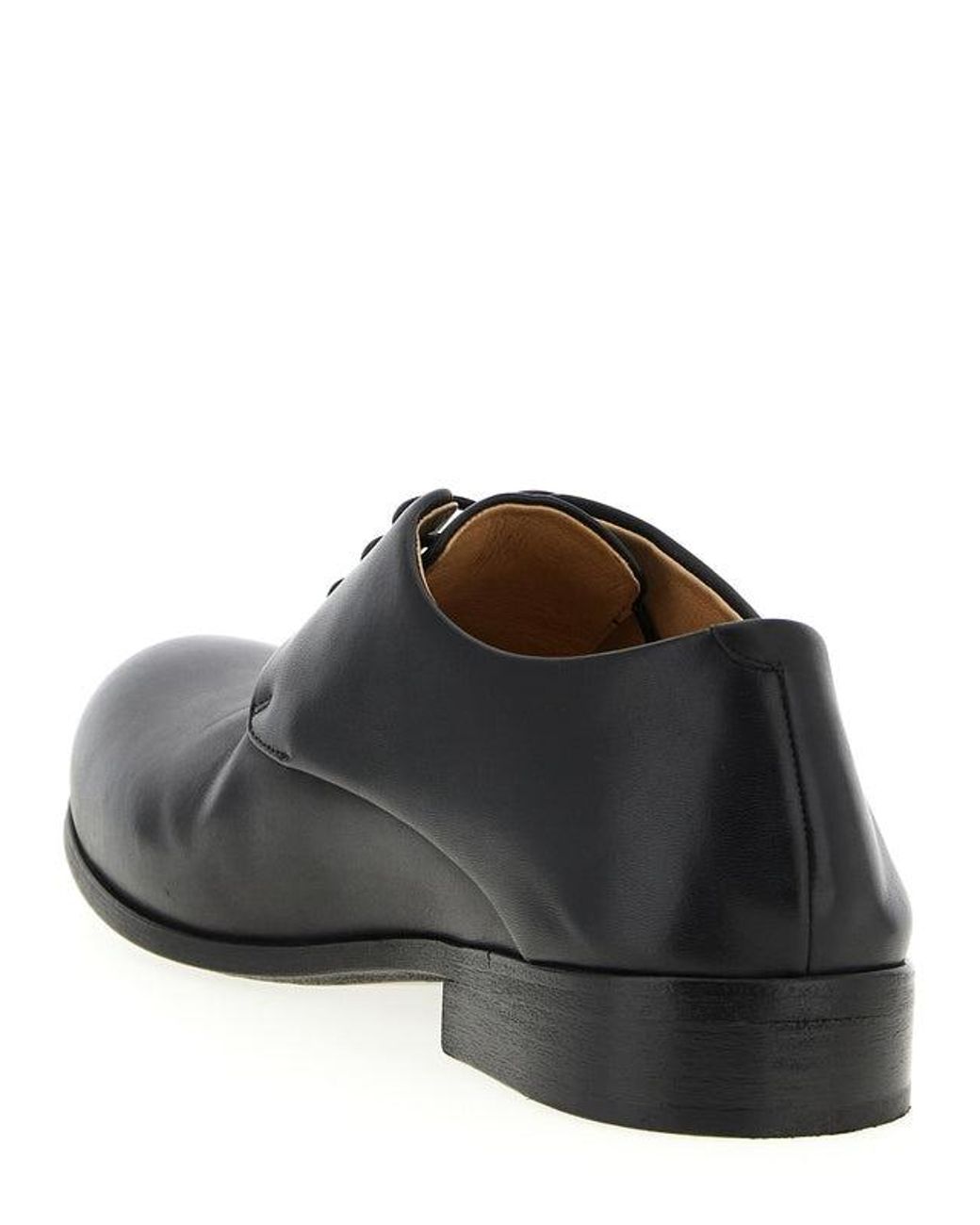 Marsèll Black Round-Toe Derby Shoes for men
