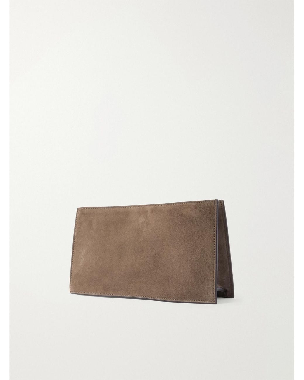 Metier Brown Ease 28 Suede Clutch