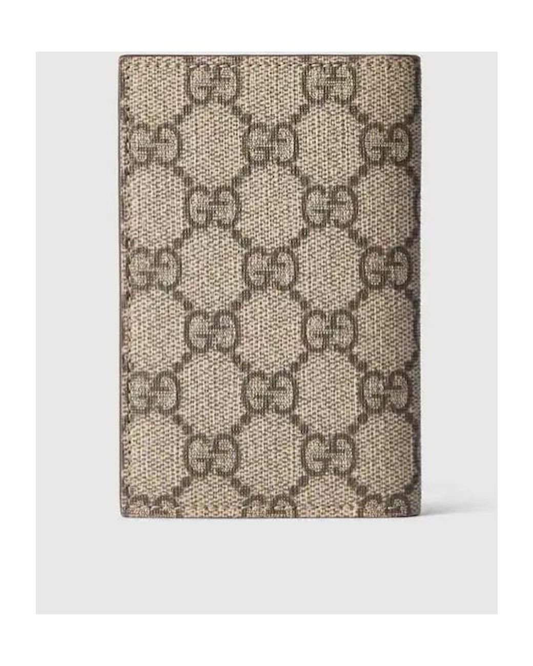 Gucci Gray Monogrammed Bifold Cardholder for men