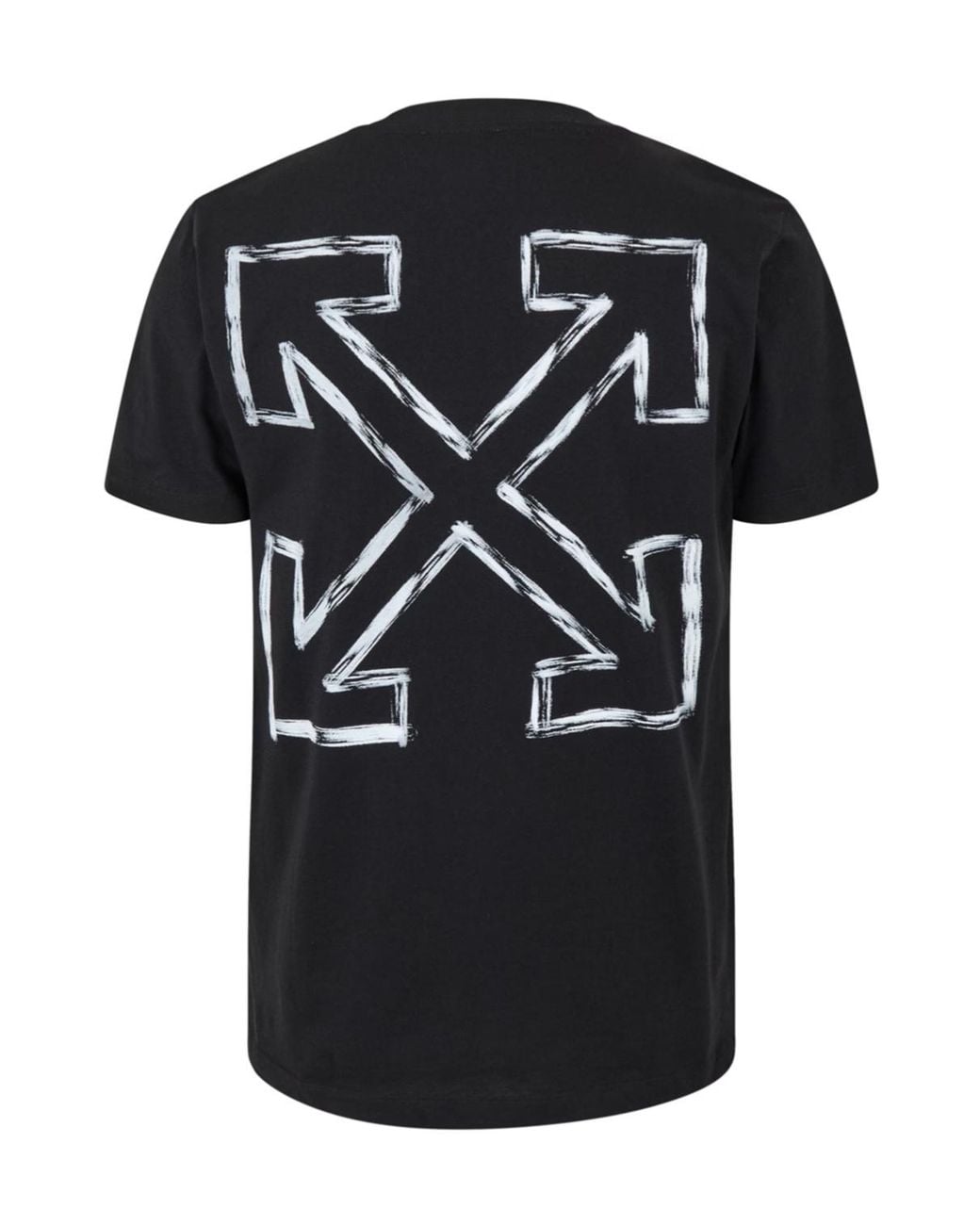 Off-White c/o Virgil Abloh Black Logo Crew Neck T-Shirt for men