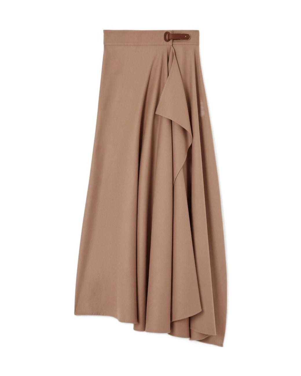 Loro Piana Brown Draped Skirt