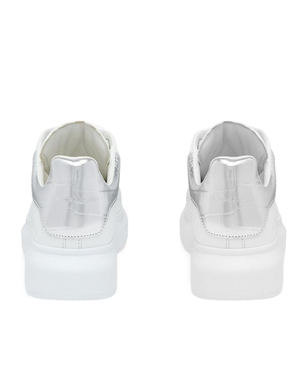 McQueen White Oversized Lace-Up Sneakers