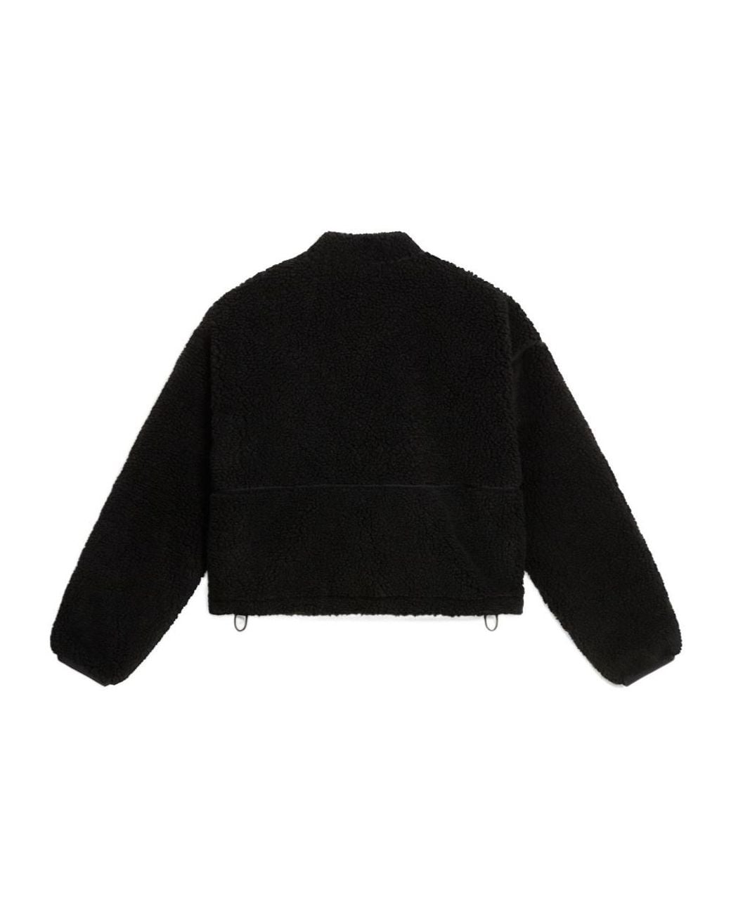 The North Face Black Teddy-Texture Zip-Up Jacket
