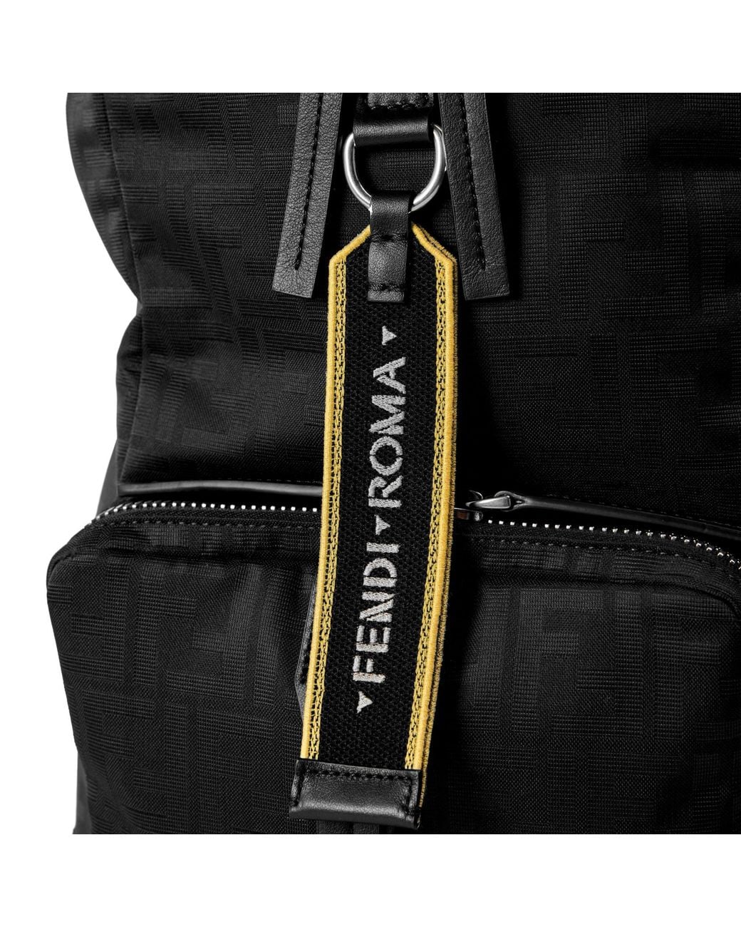 Fendi Black Nylon Backpack for men
