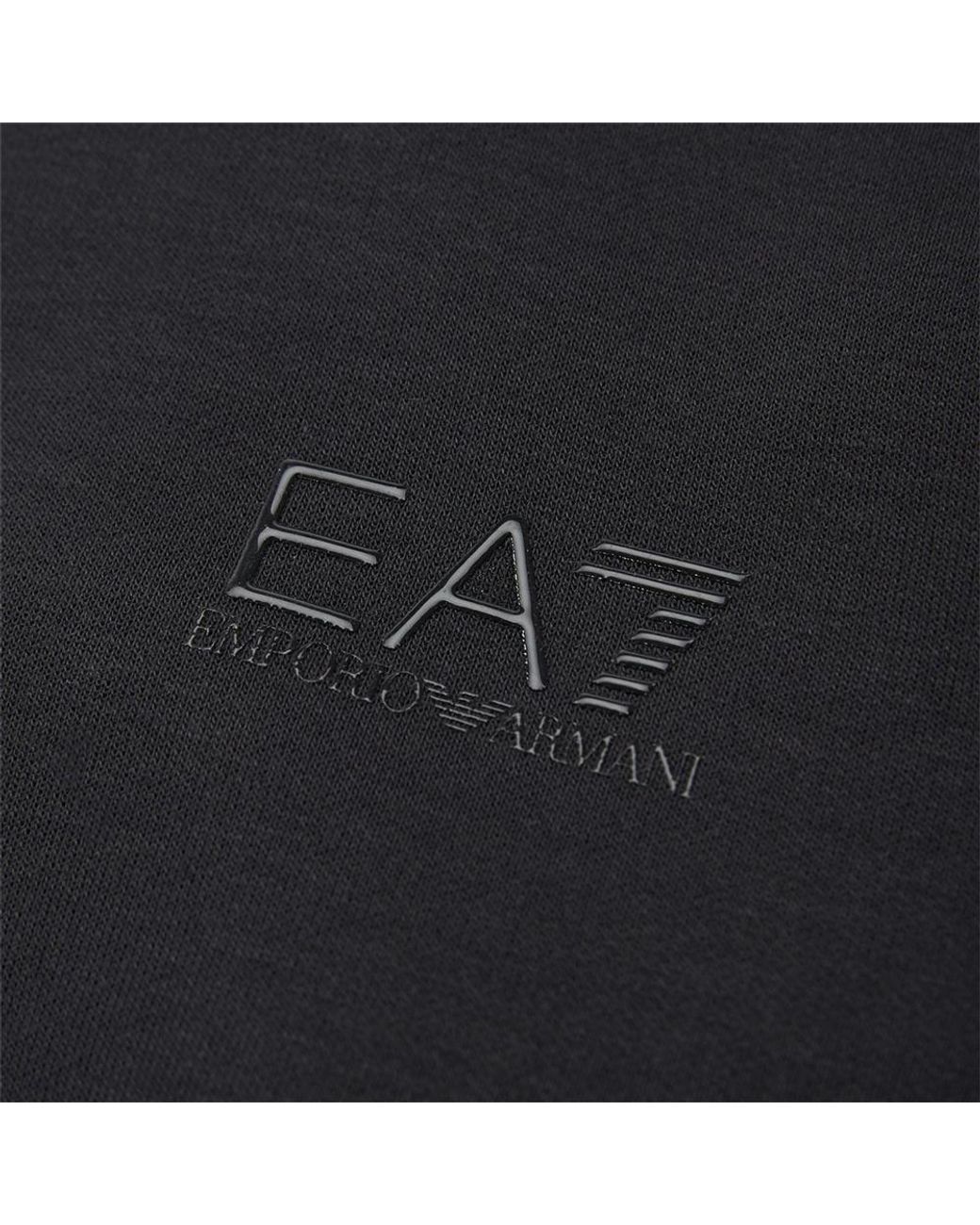 EA7 Blue Long-Sleeved Zipper Casual Jacket for men