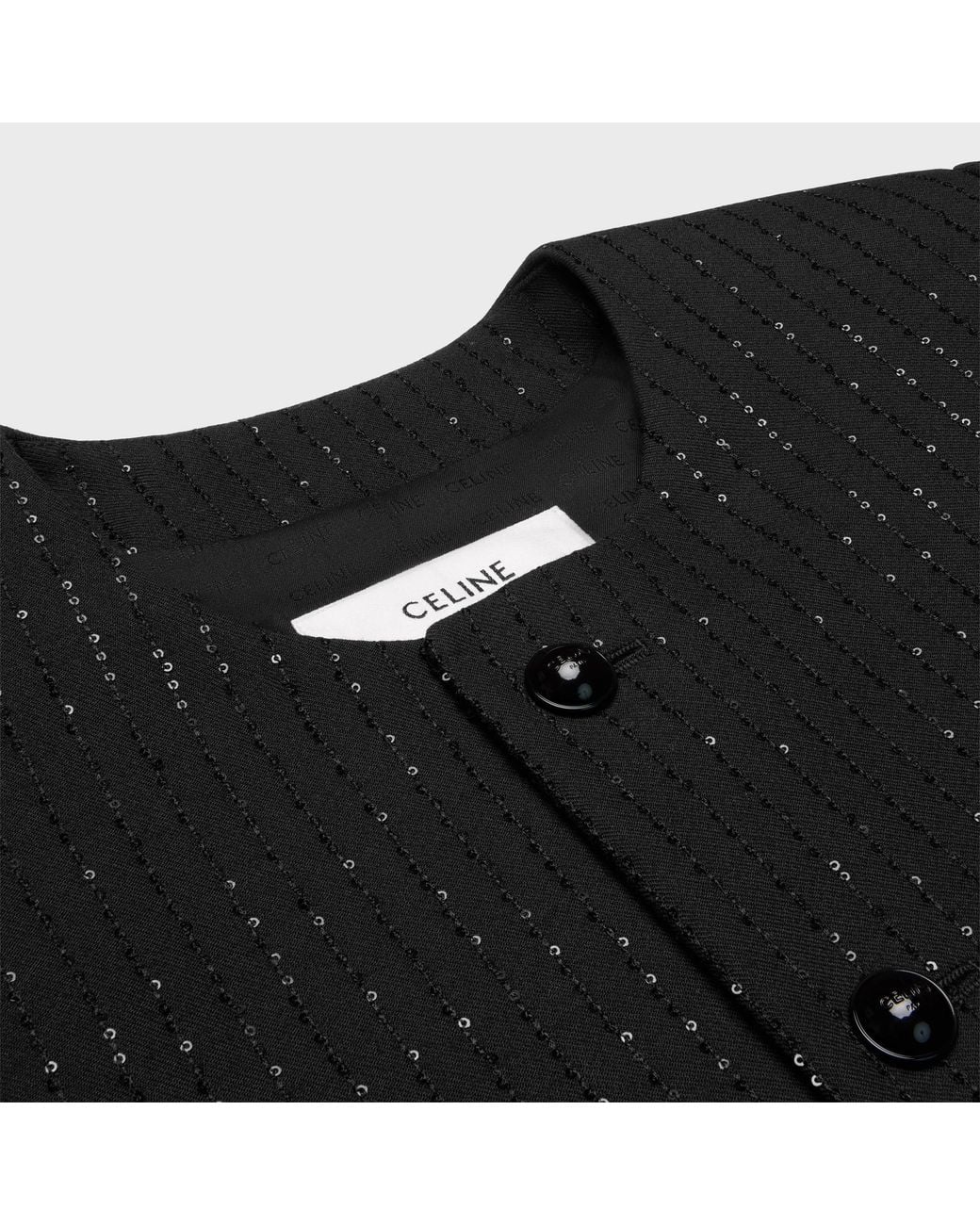Céline Black Chelsea Jacket With Sequins