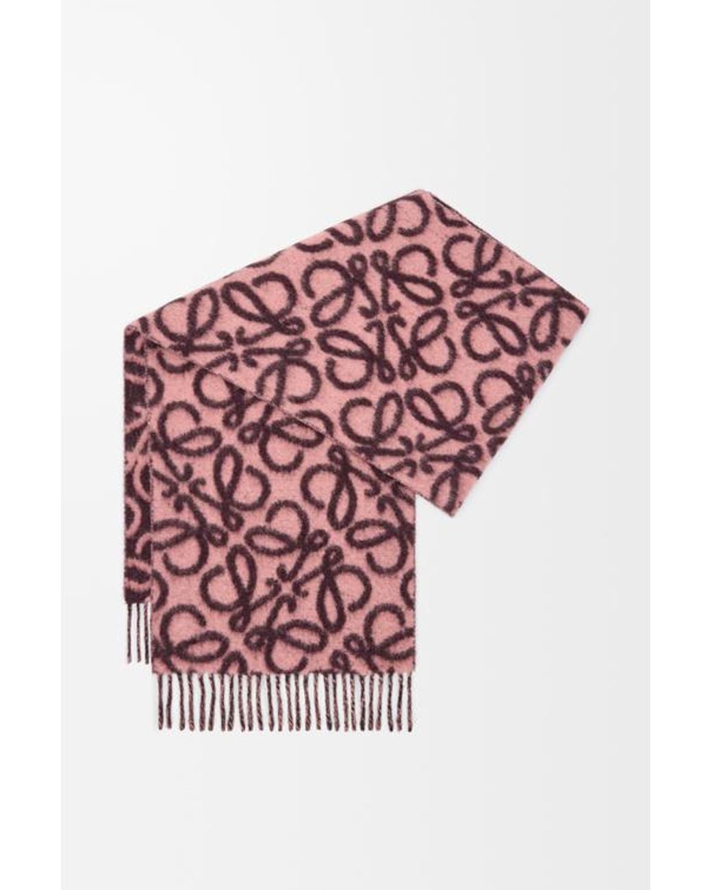 Loewe Red Patterned Scarf