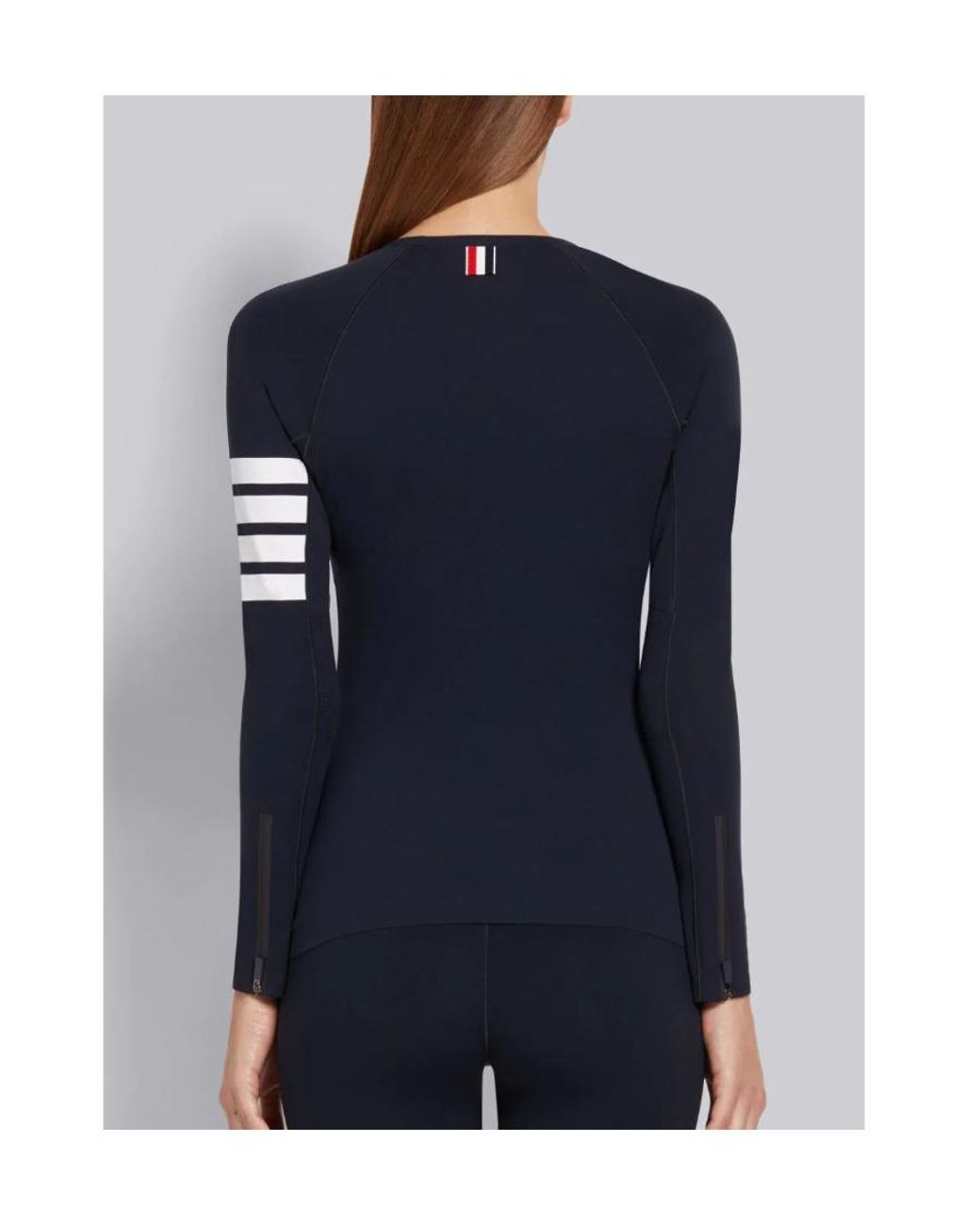 Thom Browne Blue 4-Bar Compression Top