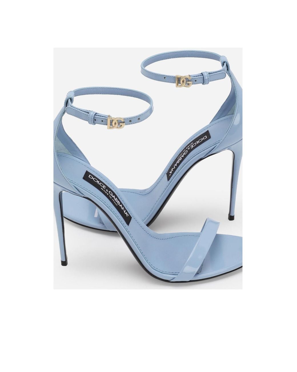 Dolce & Gabbana Blue High-Heeled Sandals