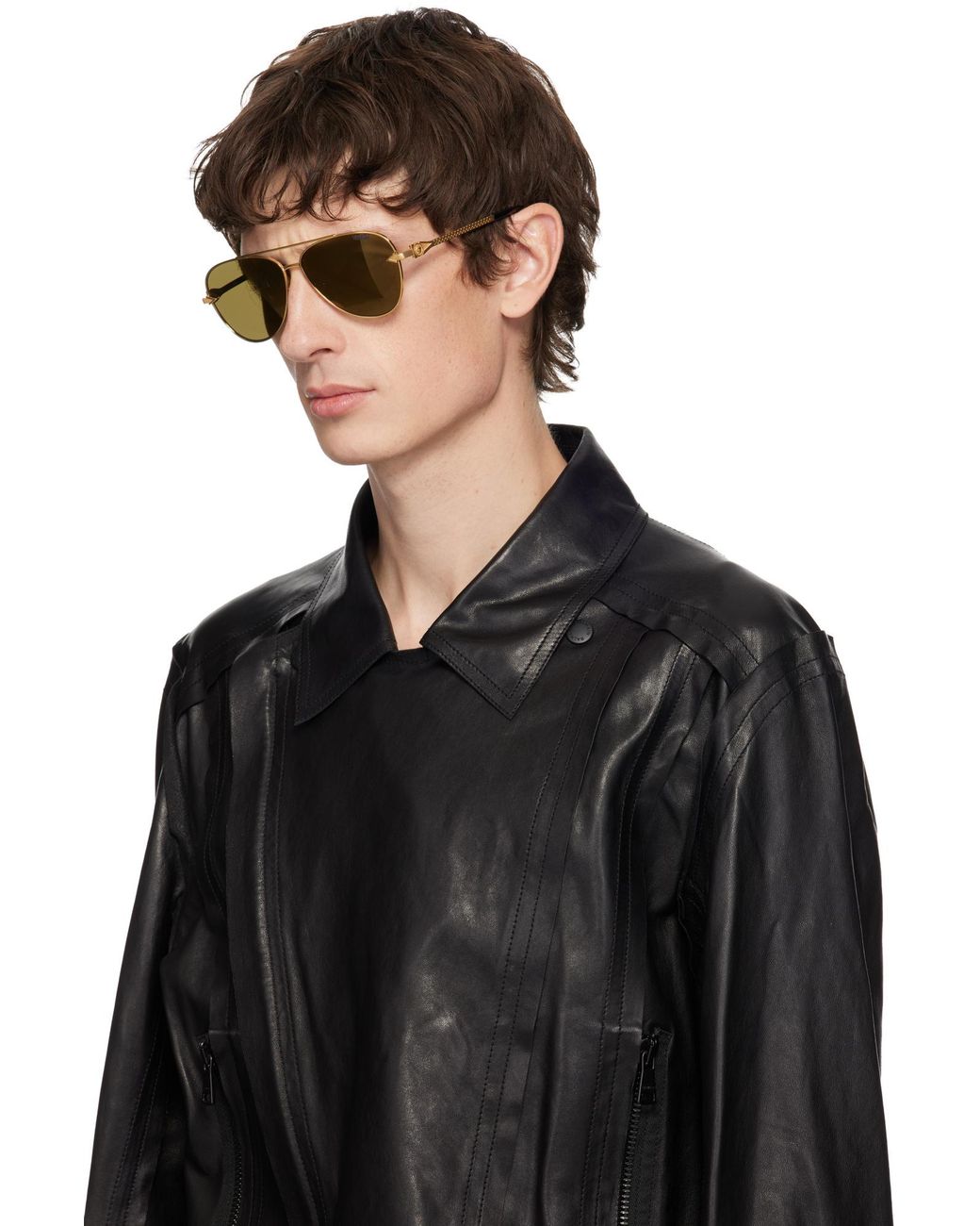 Versace Yellow Avanti Pilot Sunglasses for men