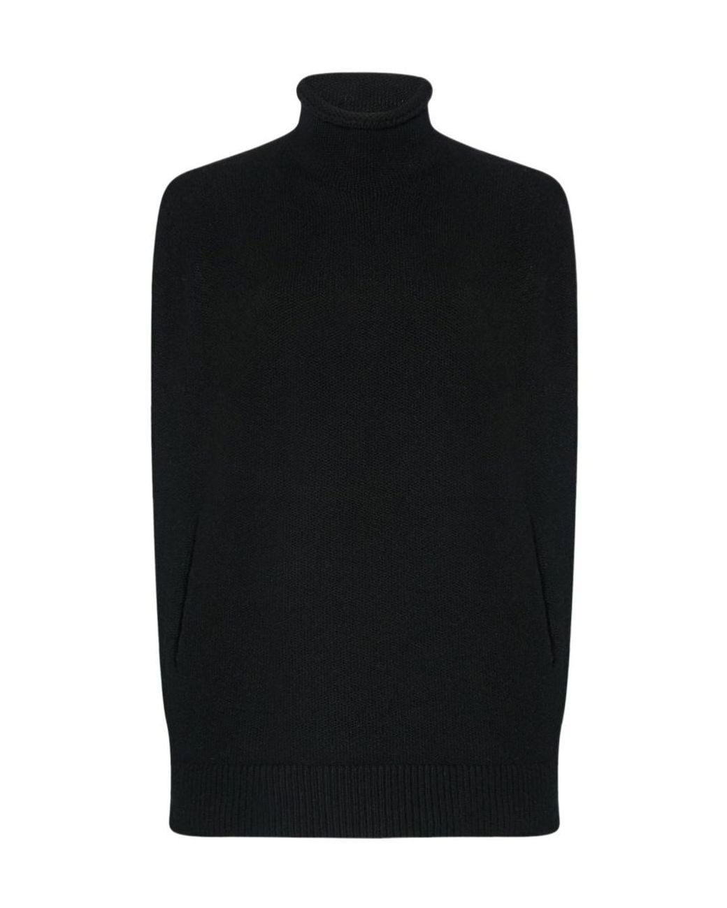 The Row Black Meo Turtleneck Sweater