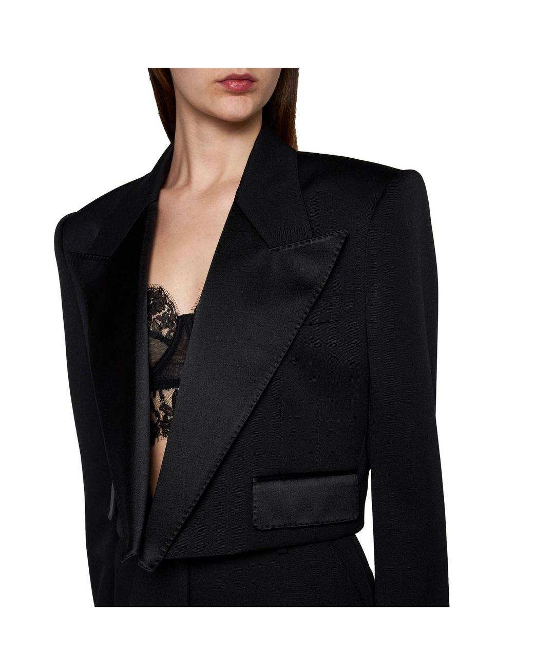 Dolce & Gabbana Black Cropped Jacket