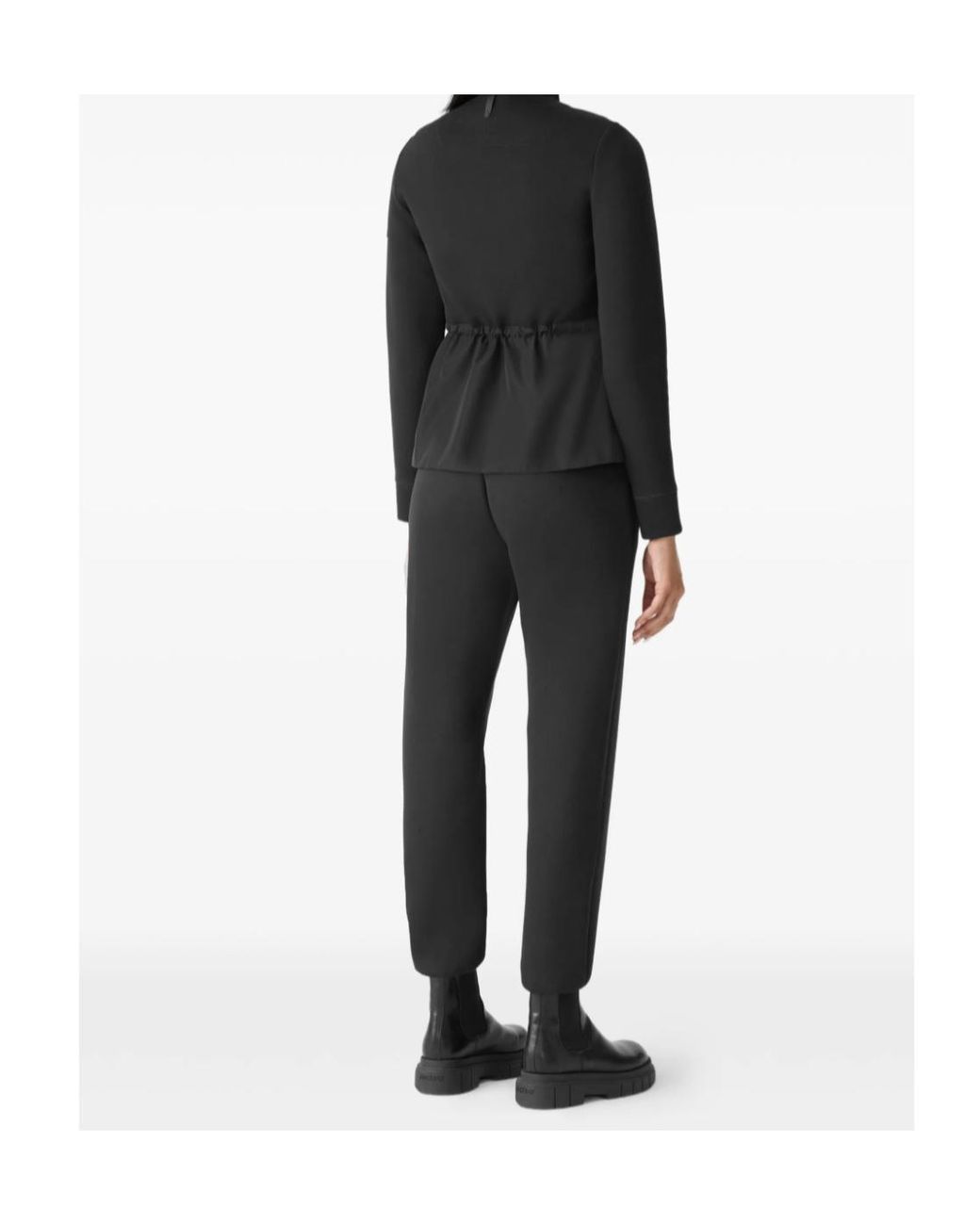 Mackage Black Adita Quilted Drawstring Hybrid Jacket