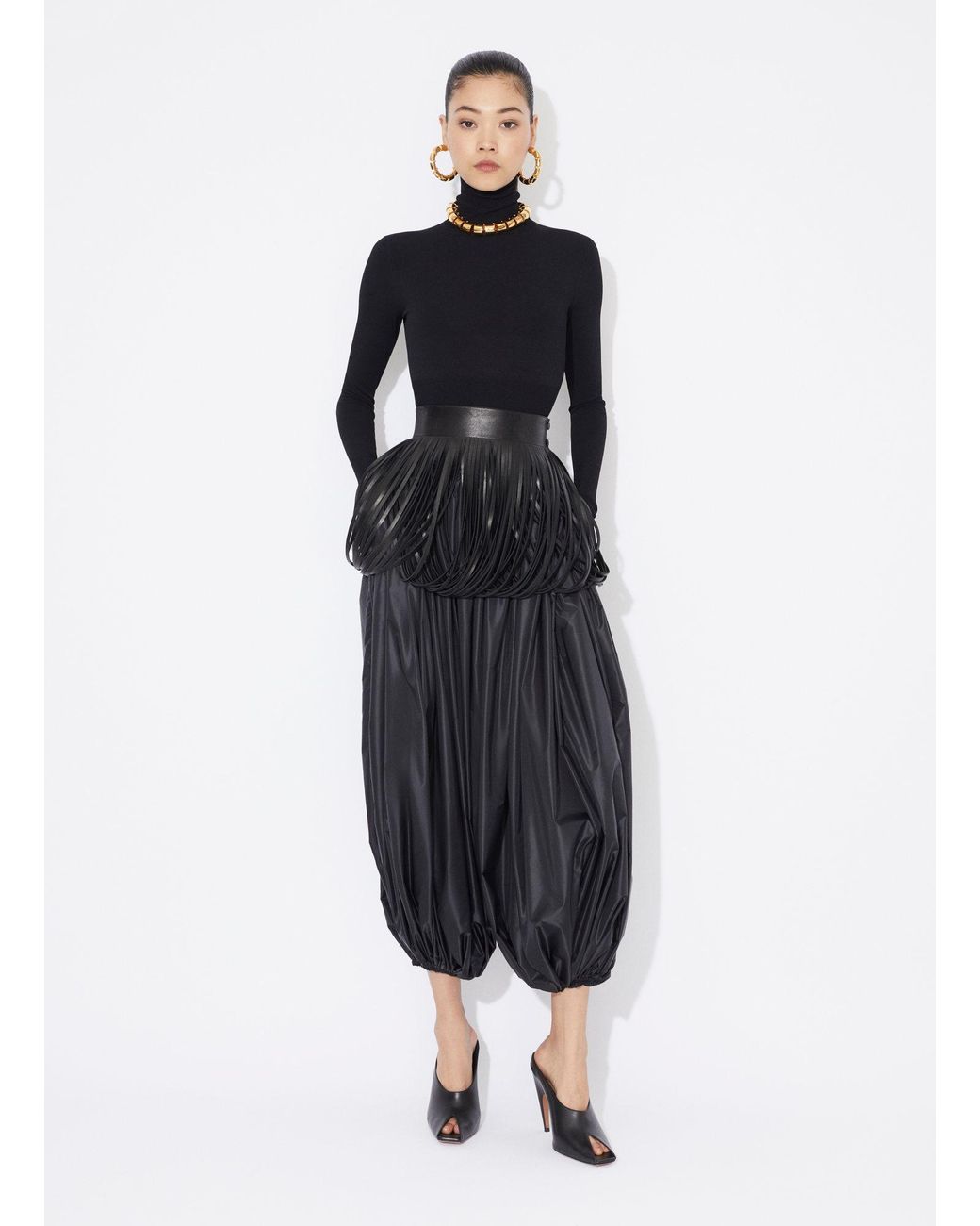 Alaïa Black Alaïa Turtleneck Fine-Knit Jumper