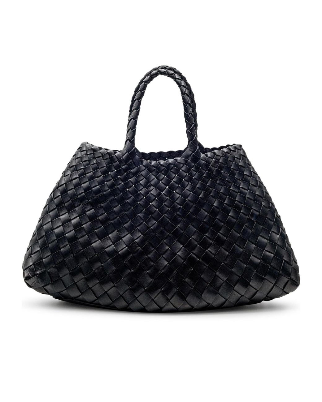 Dragon Diffusion Blue Santa Croce Small Woven Handbag