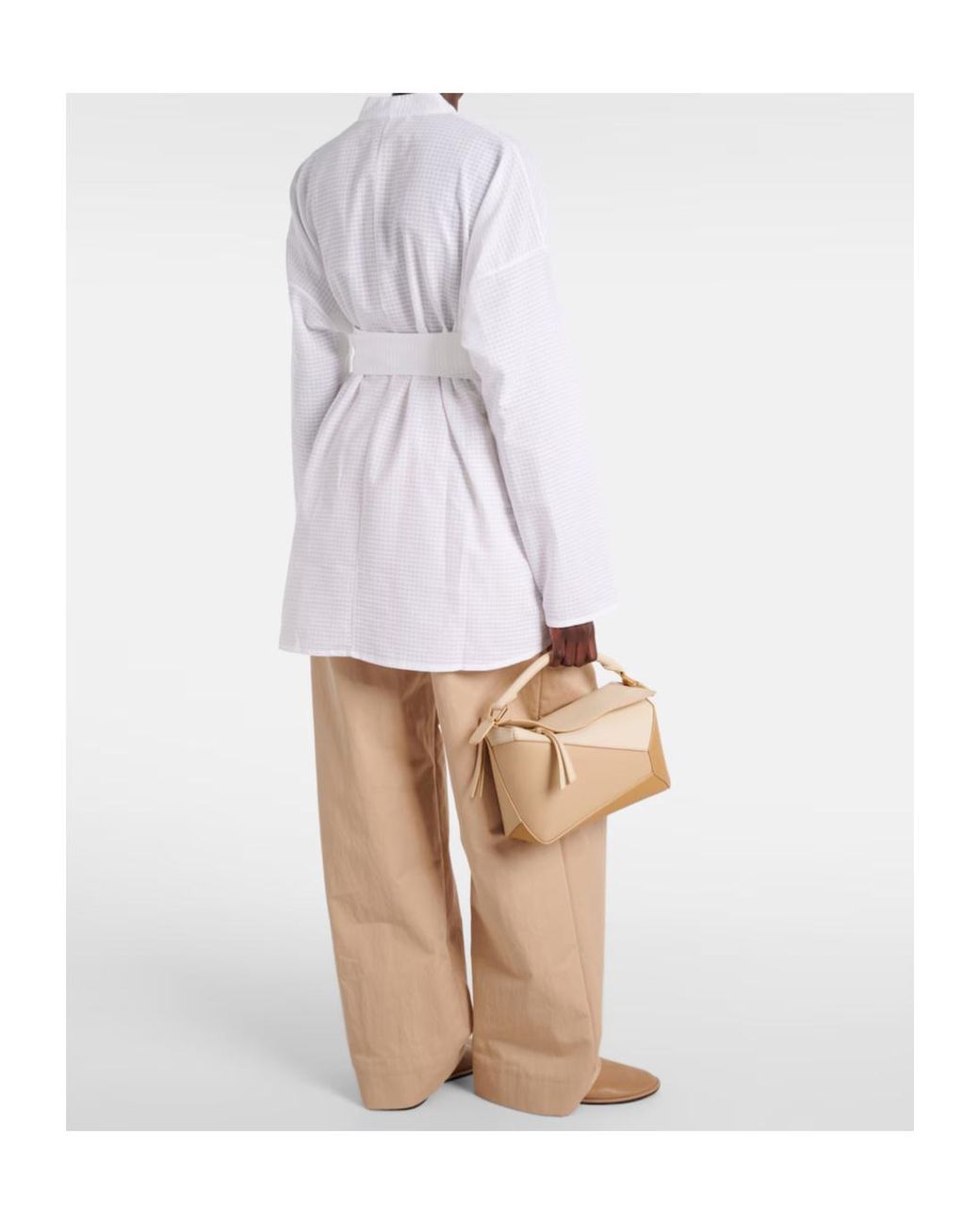 TOVE White Arya Cotton Wrap Top