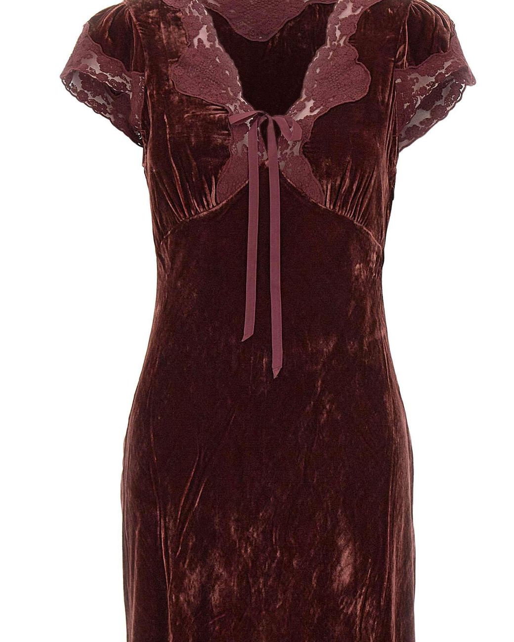 Rixo Purple Short-Sleeved Dress