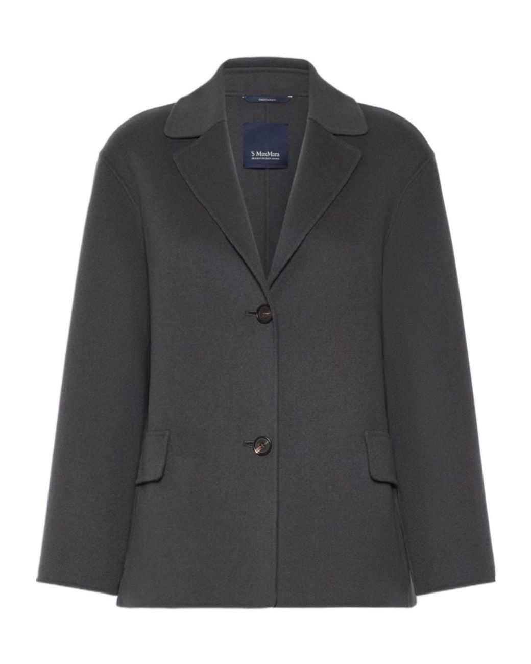 Max Mara Black Single-Breasted Wool Blazer