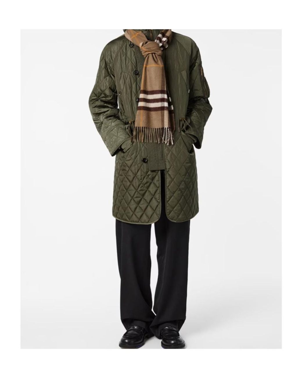 Burberry Multicolor Plaid Pattern Scarf for men