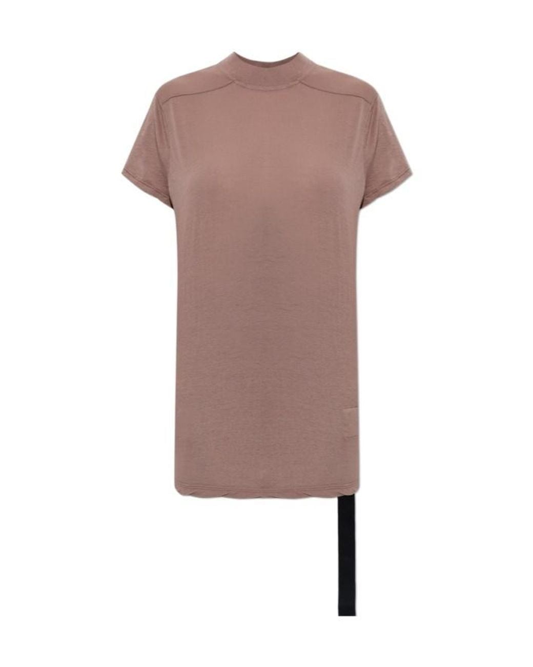 Rick Owens Pink Short-Sleeved Crewneck T-Shirt