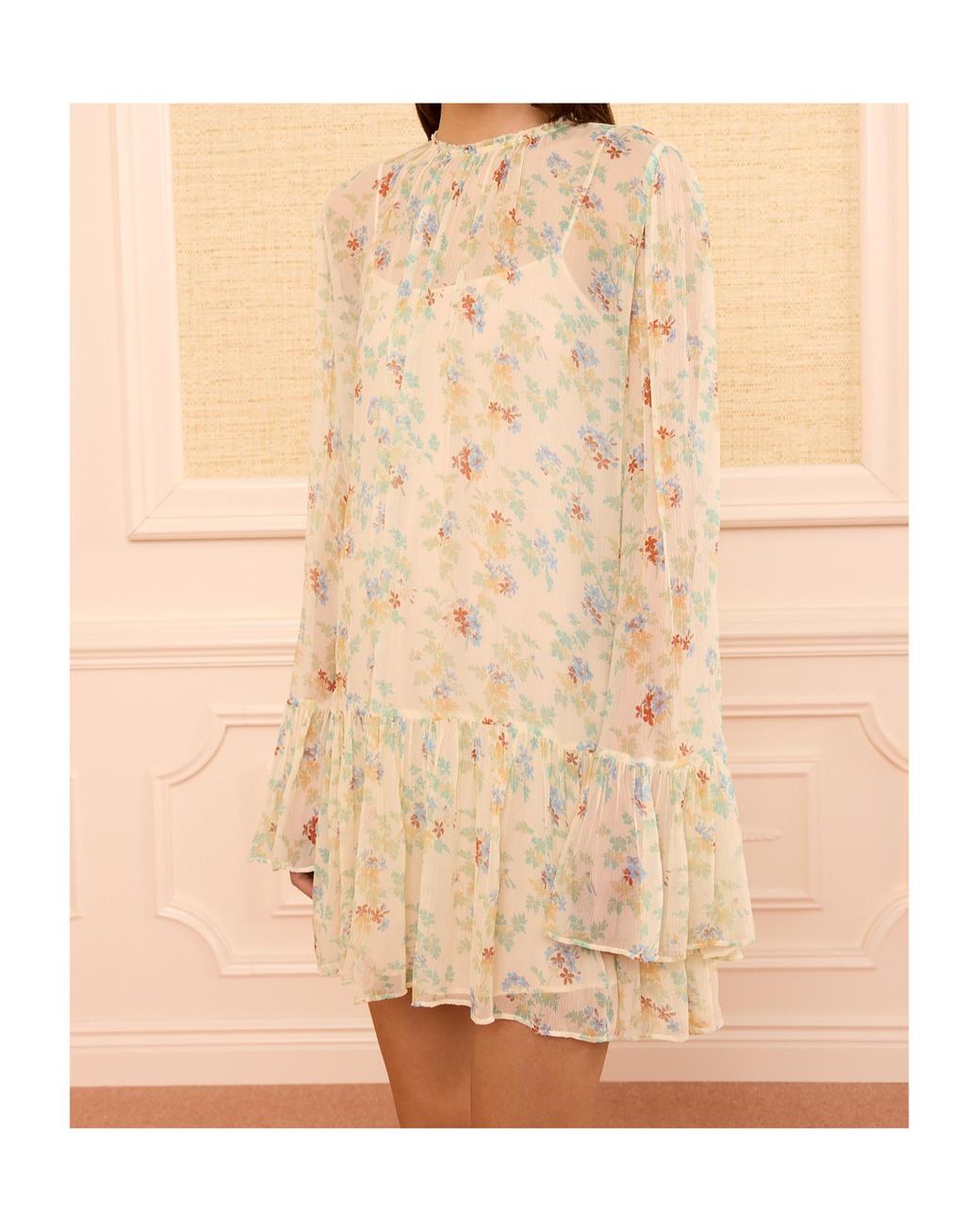 Ulla Johnson Natural Long-Sleeved Dress