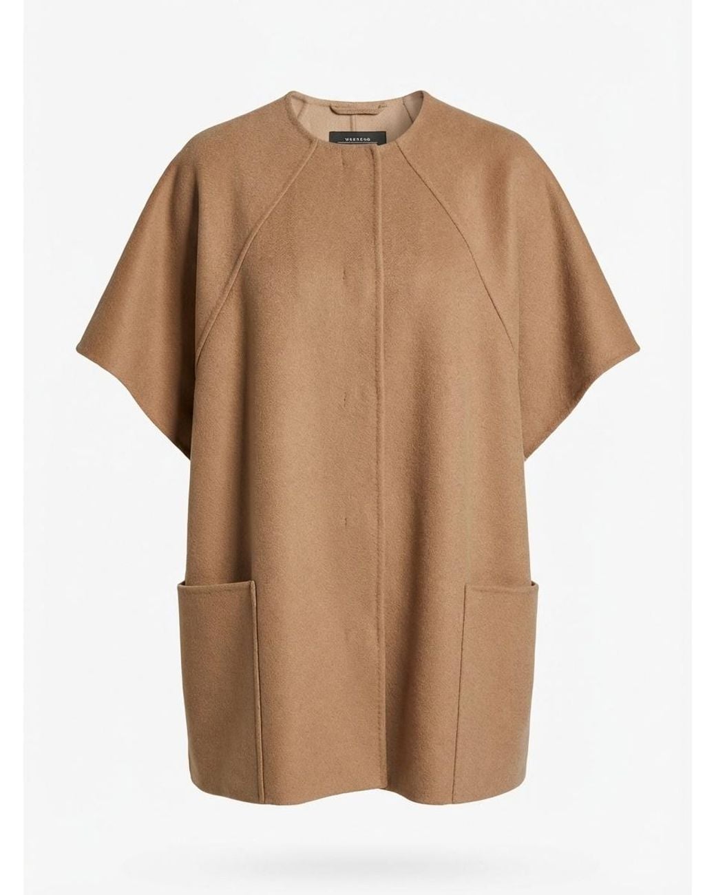 Weekend by Maxmara Brown Short Style Cloak Casual Jacket
