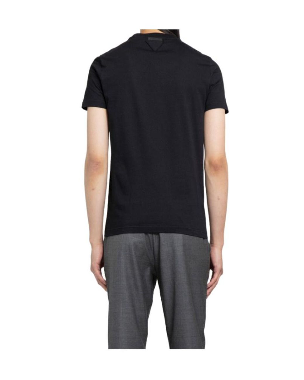 Prada Black Three-Piece Cotton Knitted T-Shirt for men