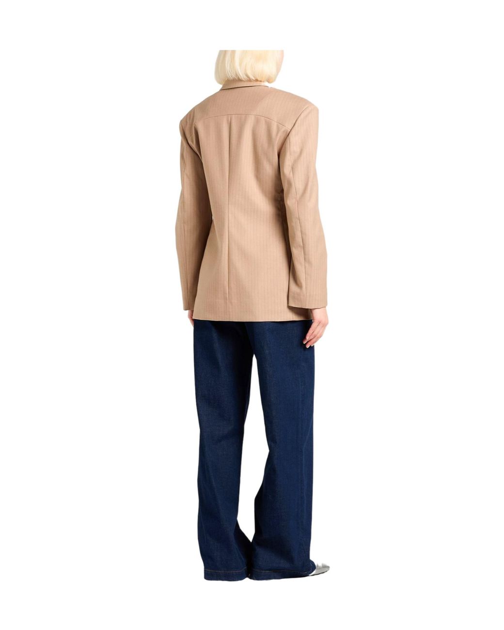 Ganni Natural Classic Versatile Blazer