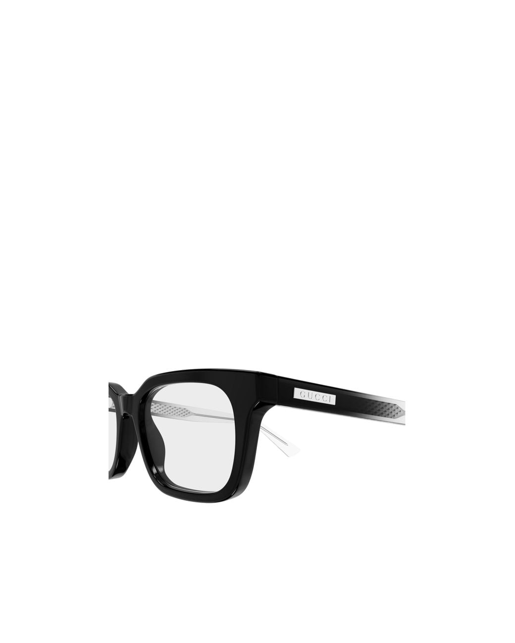 Gucci White Rectangle Eyeglasses for men