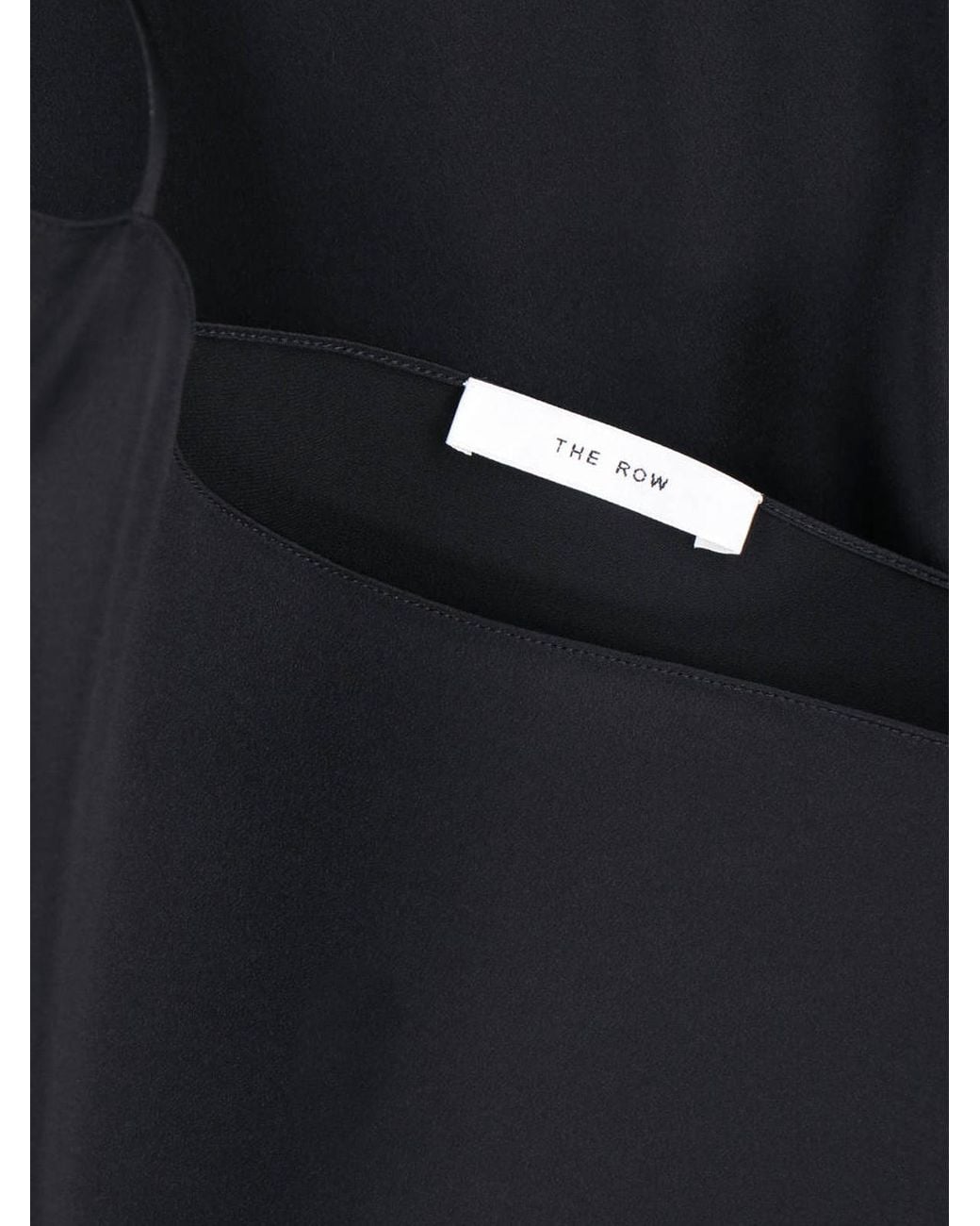 The Row Black Kilo Draped Dress