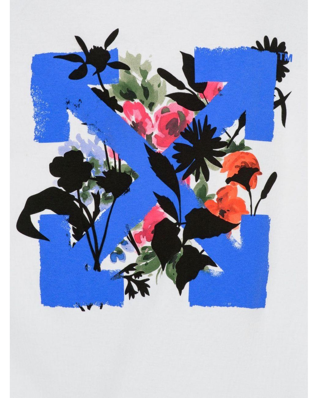 Off-White c/o Virgil Abloh White Floral Arrows T-Shirt