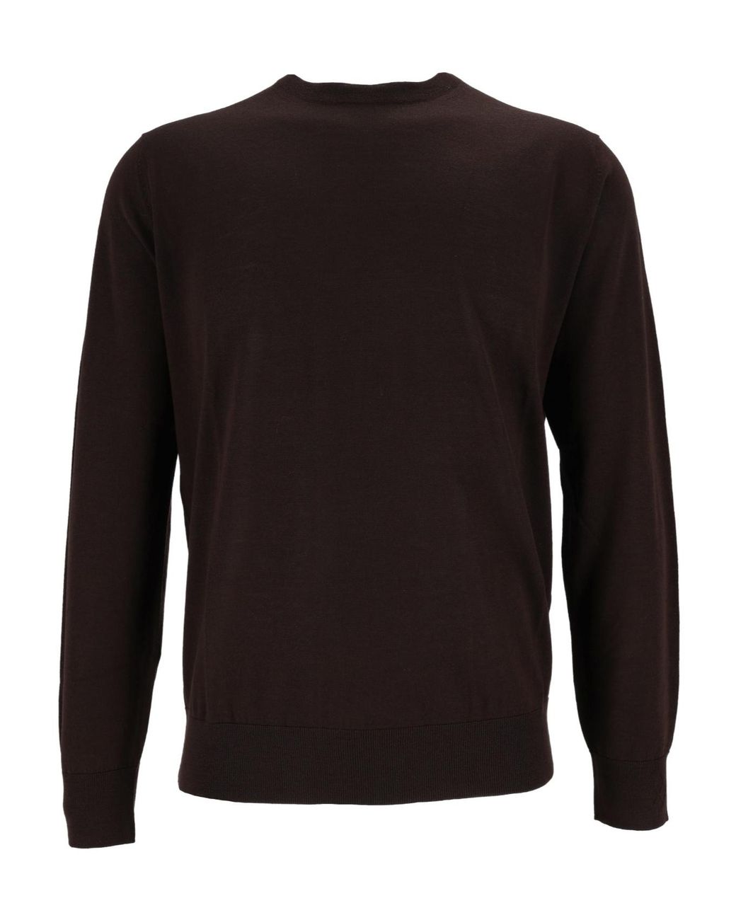 Ballantyne Black Crewneck Ribbed Jumper for men