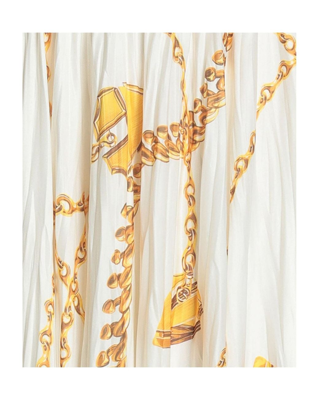 Burberry White Midi Skirt