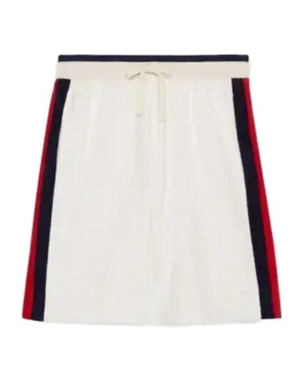 Gucci White Elastic-Waist Shorts for men