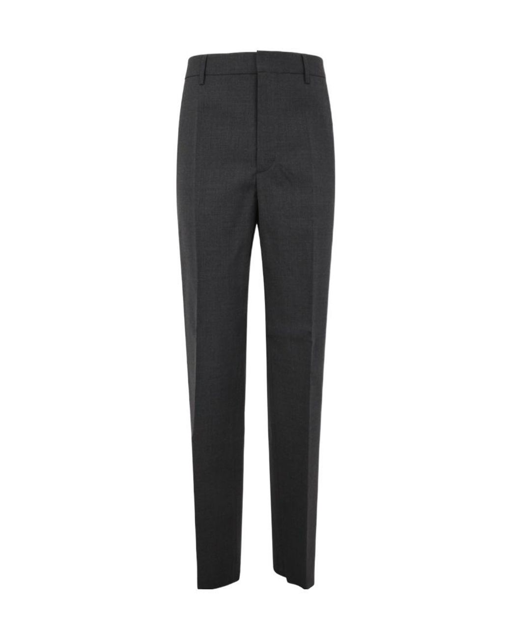 DSquared² Black Logo-Plaque Tailored Pleated Trousers for men