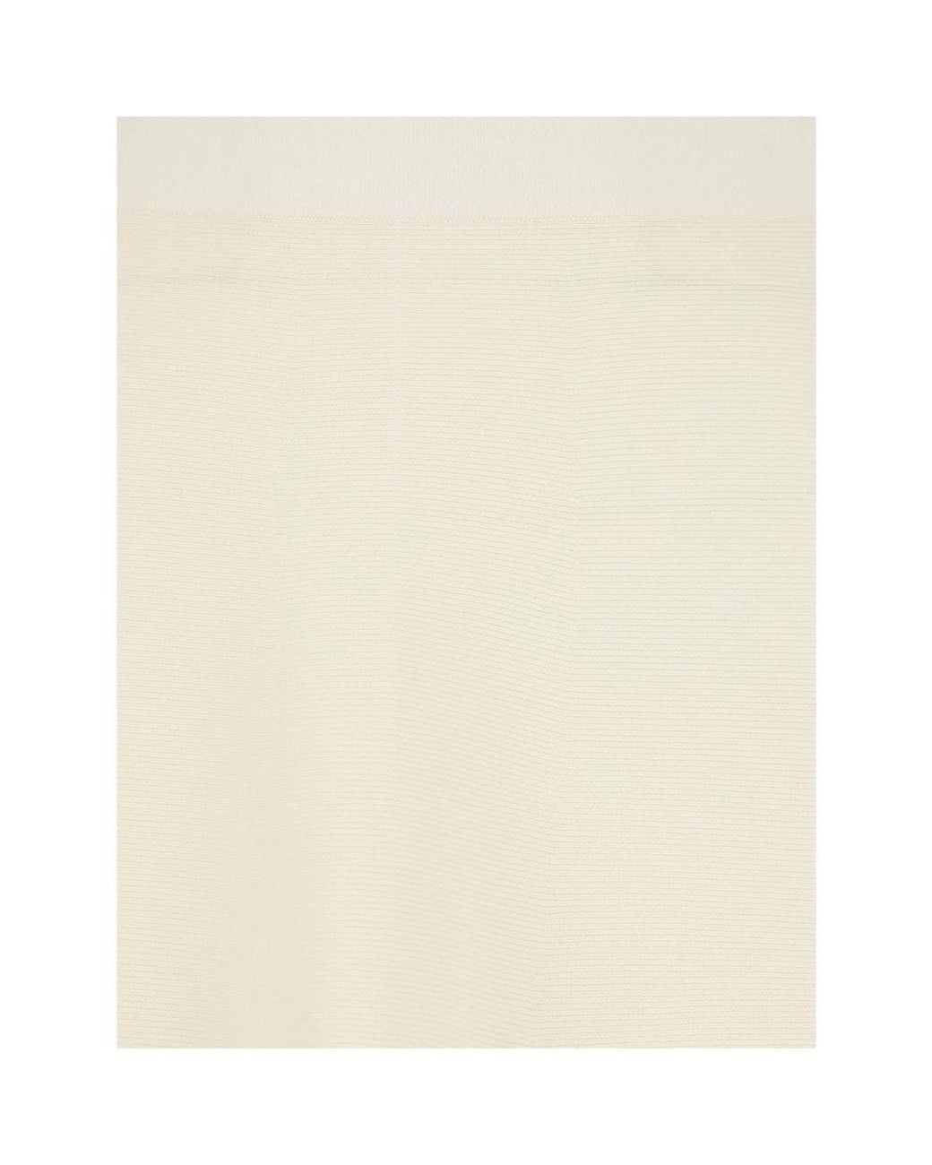 Max Mara White A-Line Midi Skirt