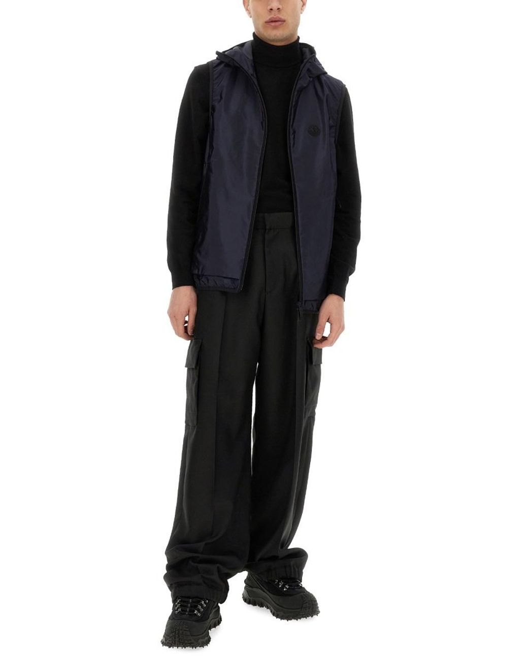 Moncler Blue Essential Down Vest for men