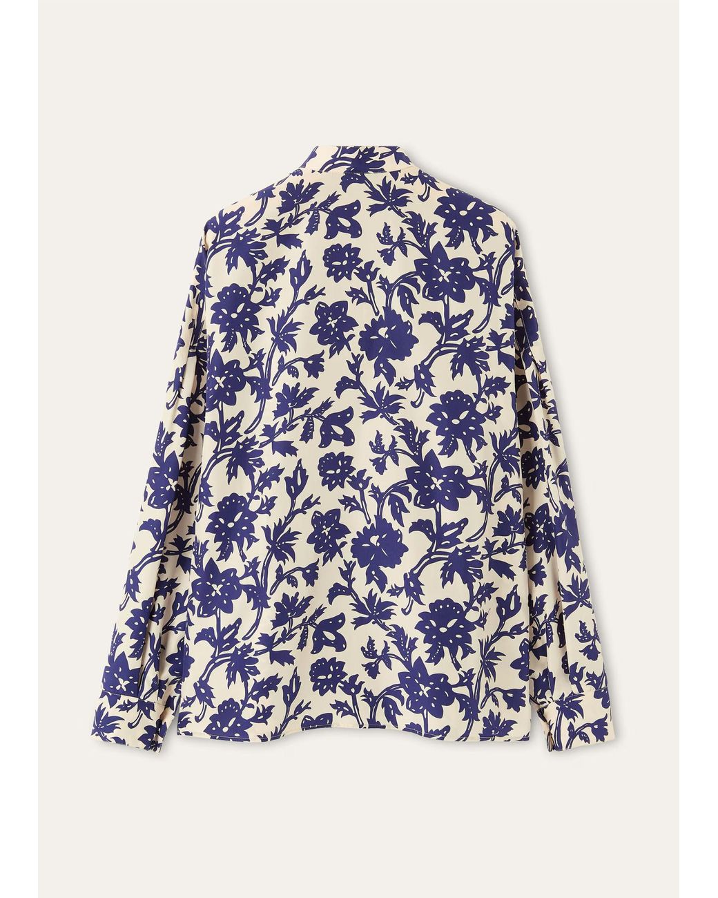 Loro Piana Blue Valerie Printed Shirt