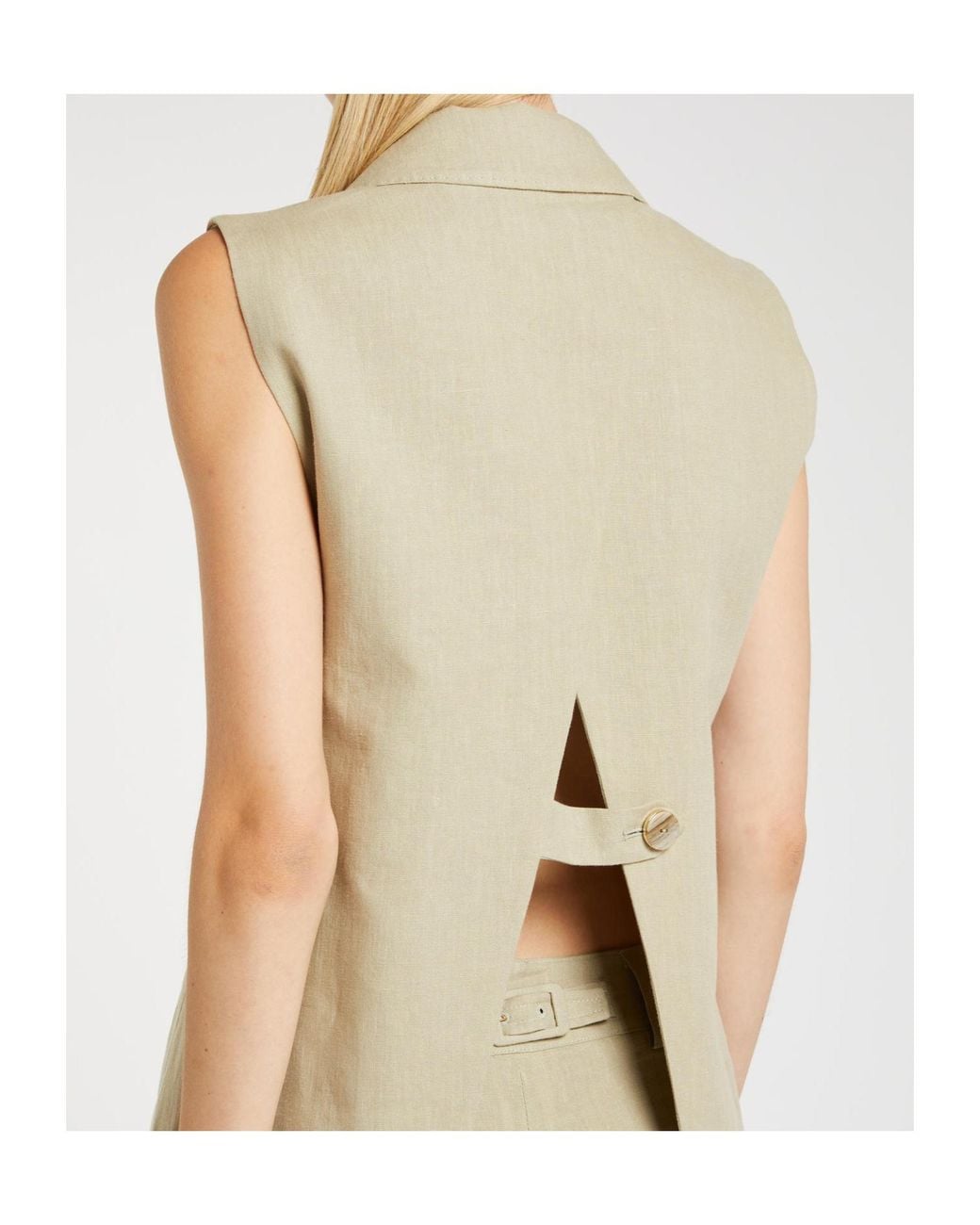 Marella Natural Lapel Vest