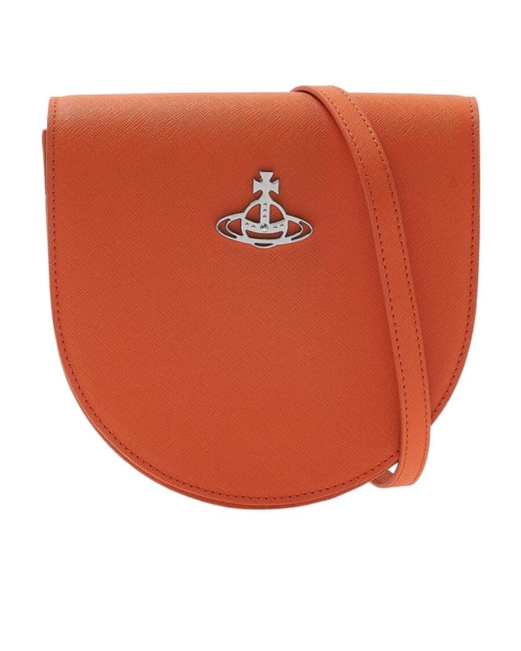Vivienne Westwood Orange Logo Shoulder Bag