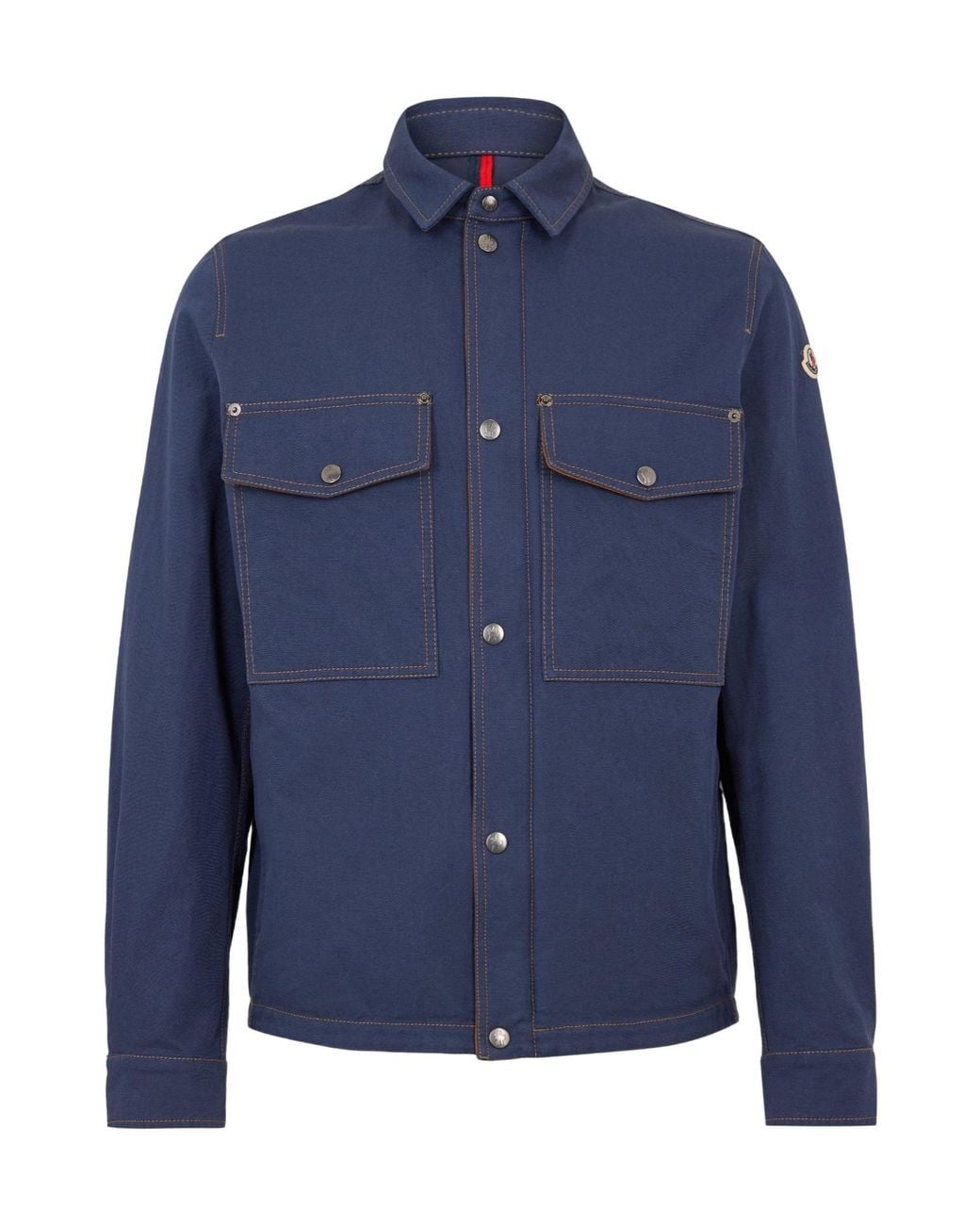 Moncler Blue Layer Designed Overshirt for men