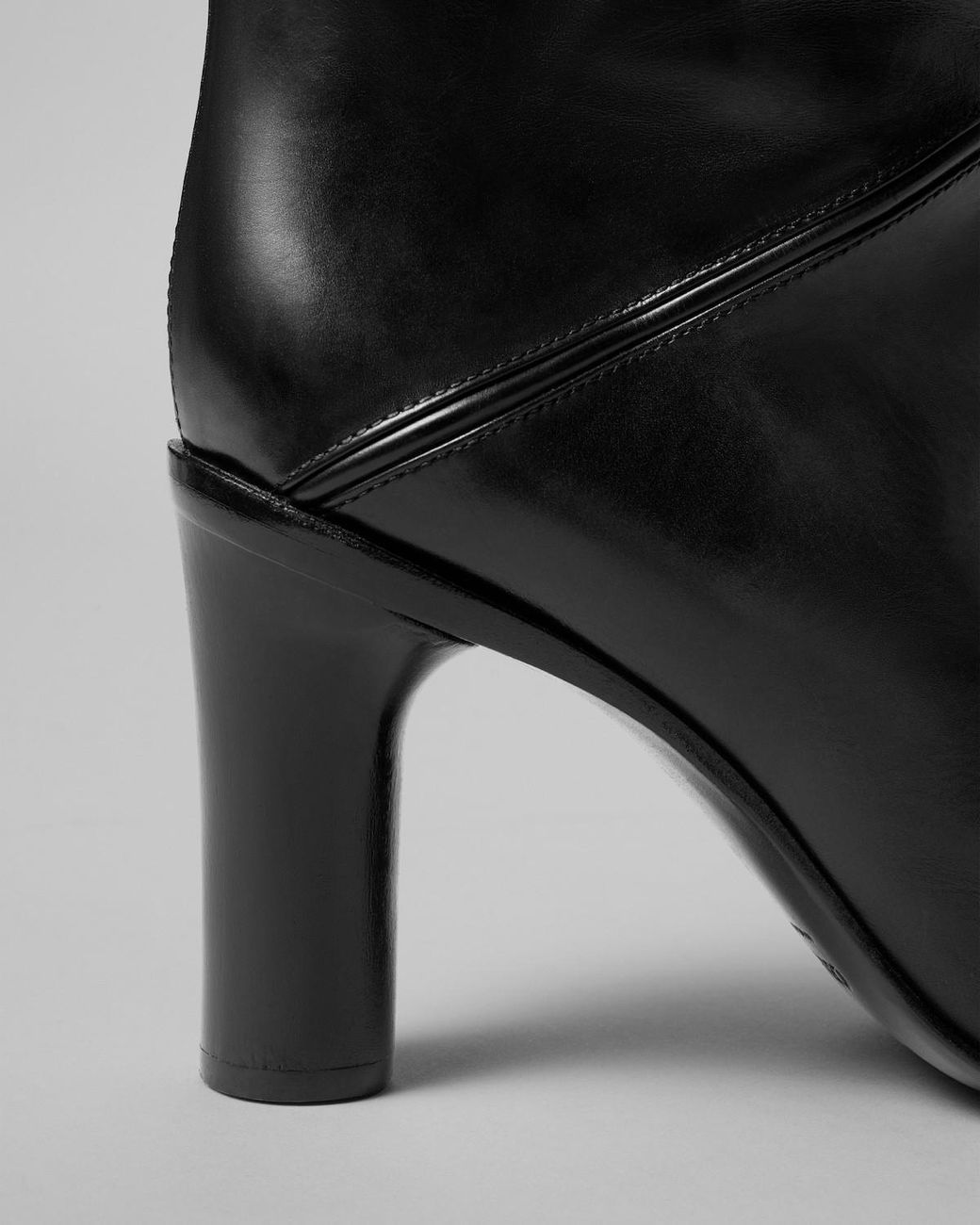 Céline Black Round-Toe Tall Boots