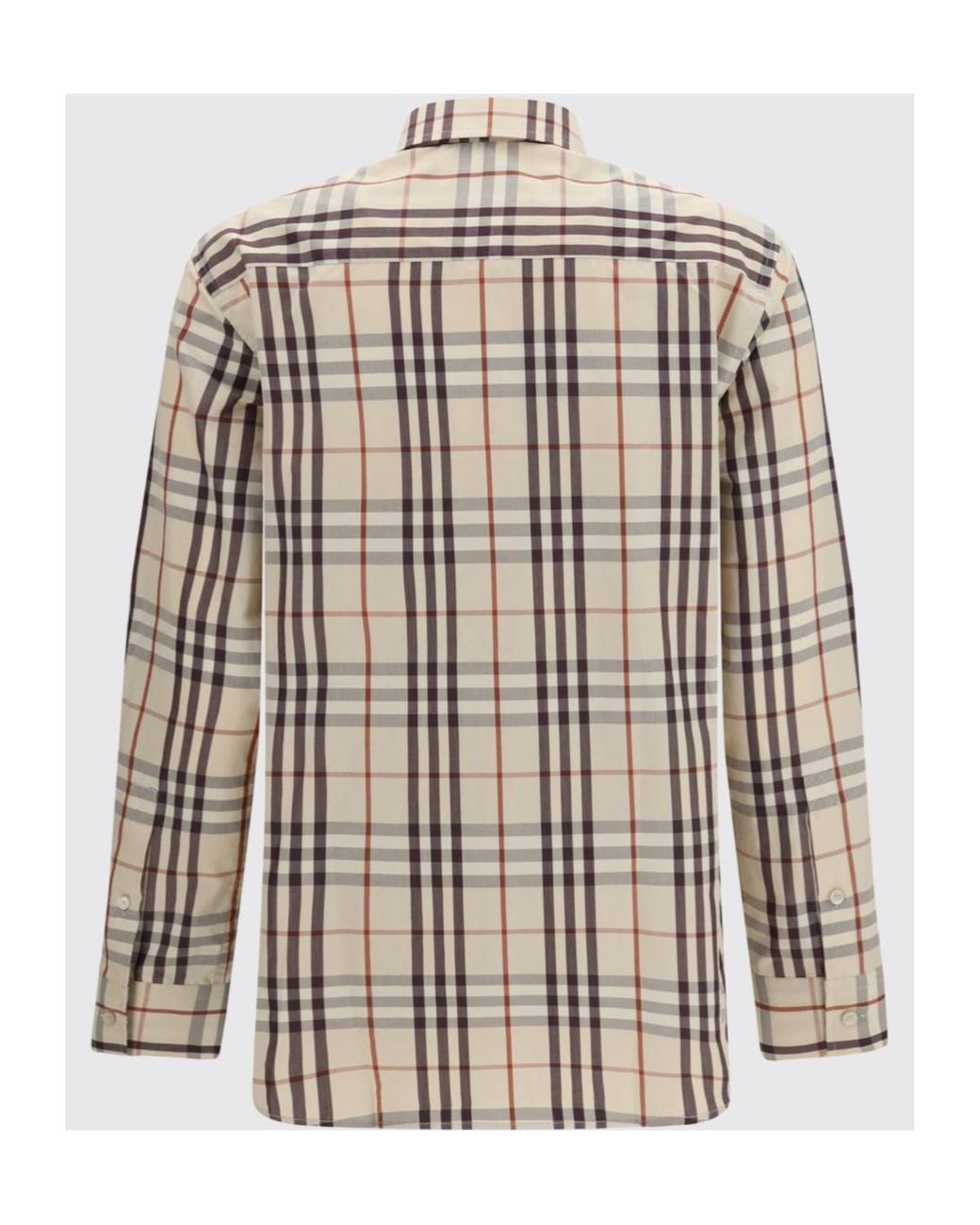 Burberry Pink Checked Long Sleeved Shirt