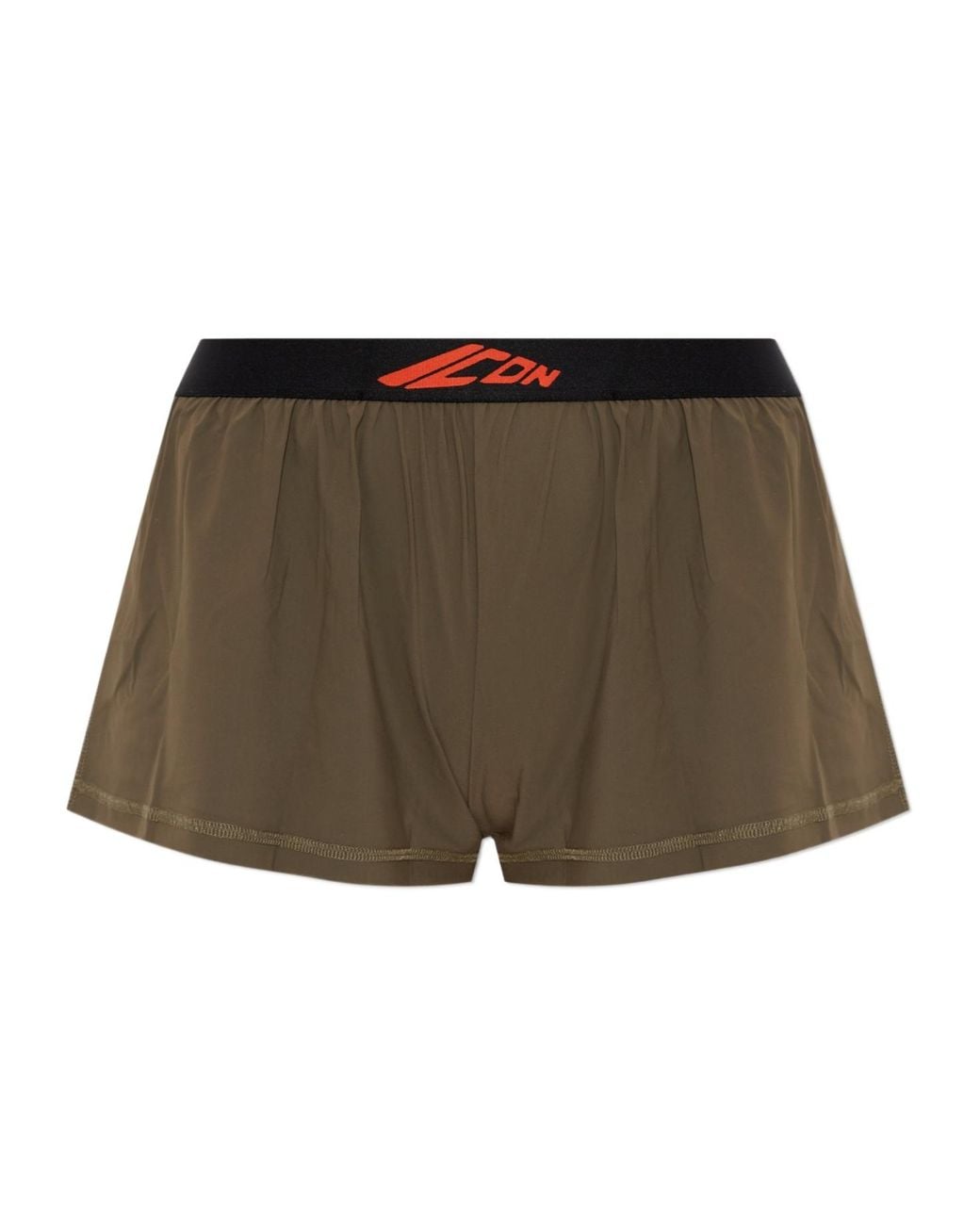 DSquared² Green Icon Printed Waistband Shorts