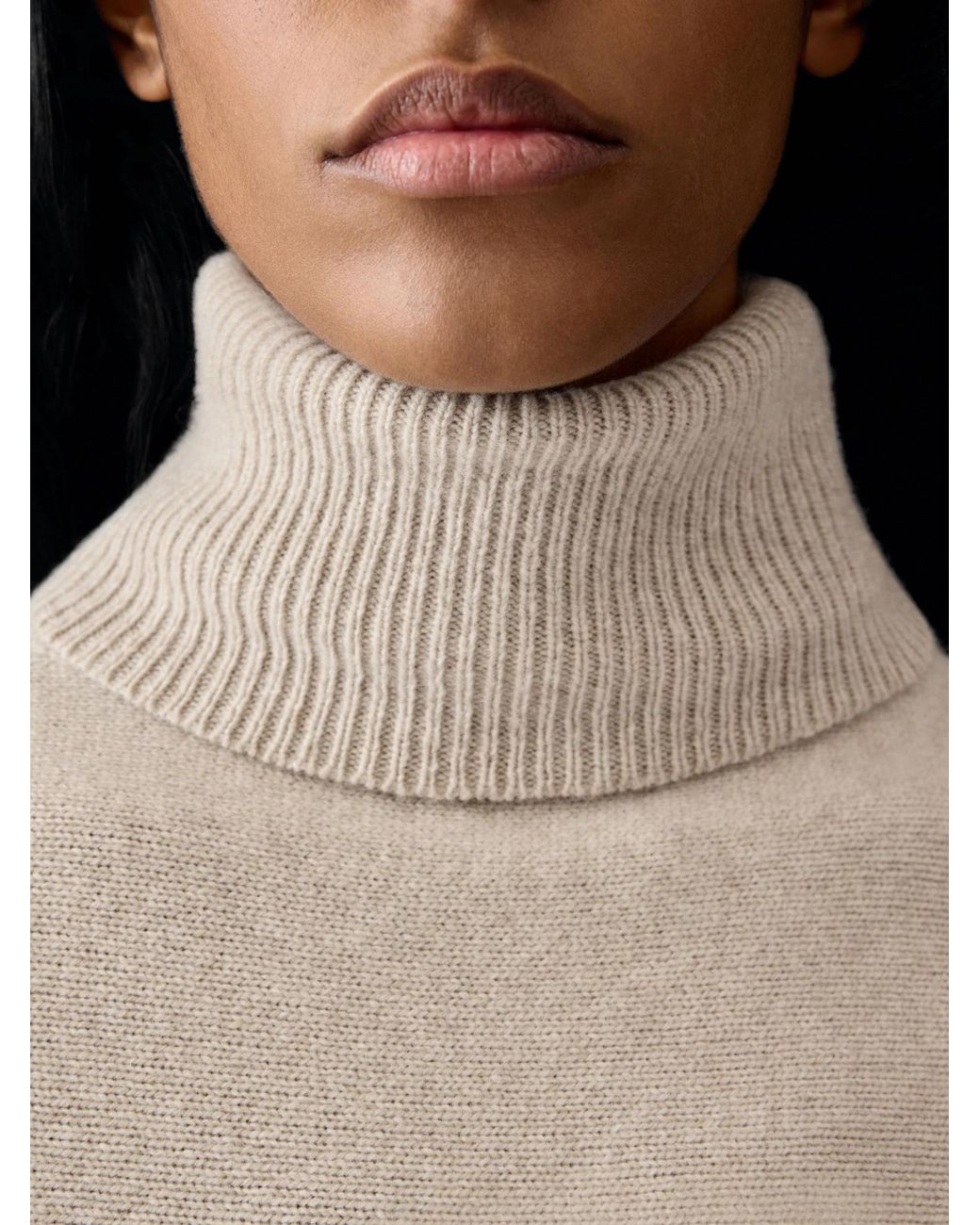 Jacquemus Natural The Fiocco Turtleneck Jumper