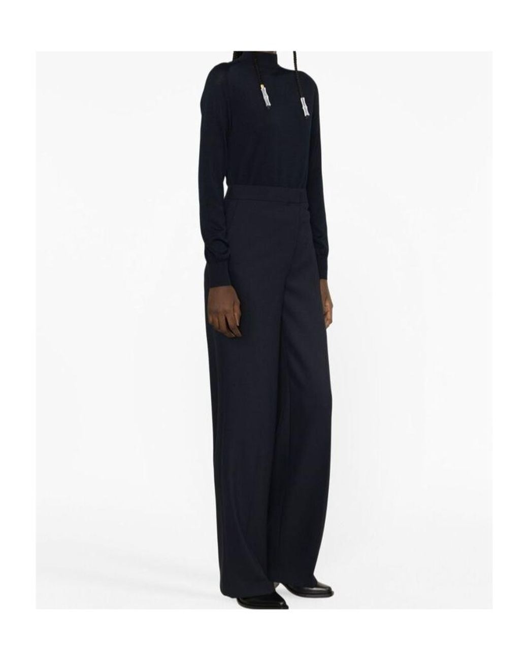 The Row Blue Logo Casual Pants