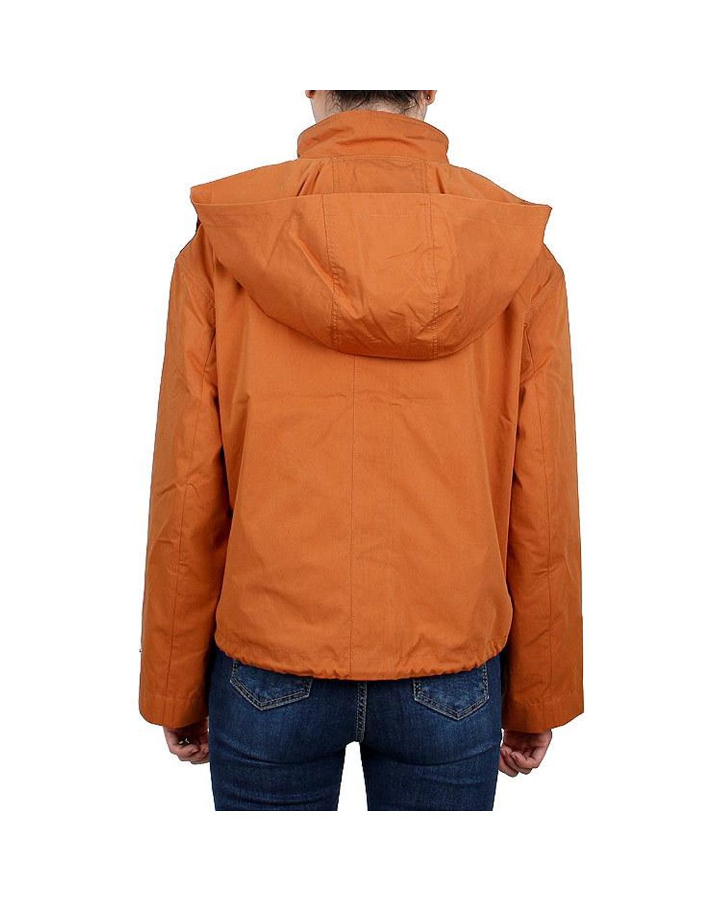 Maison Kitsuné Orange Long-Sleeved Hooded Jacket