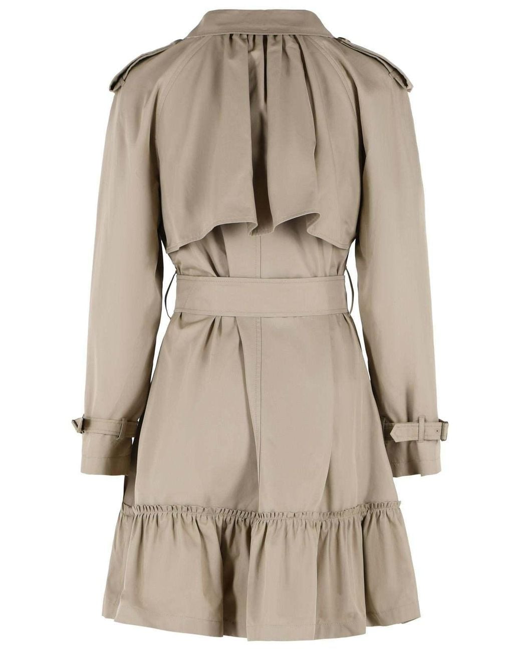 Burberry Natural Short Gabardine Tillydrine Trench Coat