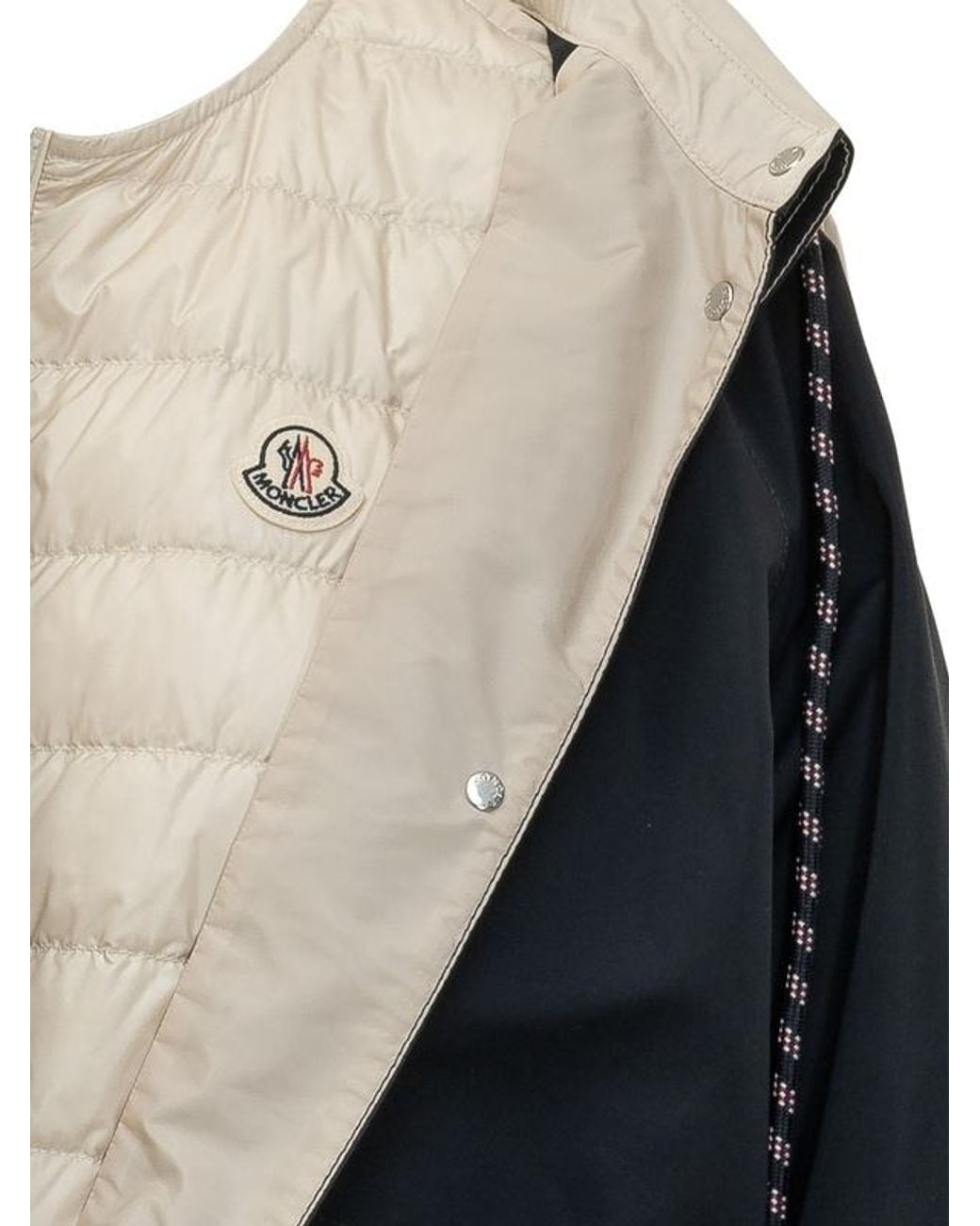 Moncler Blue 3-In- Long Down Jacket